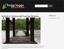 Tablet Screenshot of froggtoggswarehouse.com